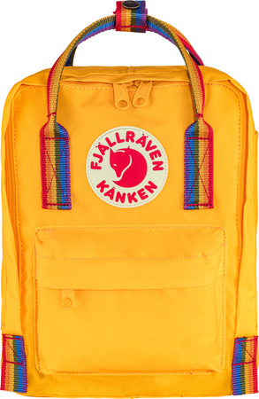 Městský batoh Fjallraven Kanken Rainbow Mini – Warm Yellow / Rainbow Pattern