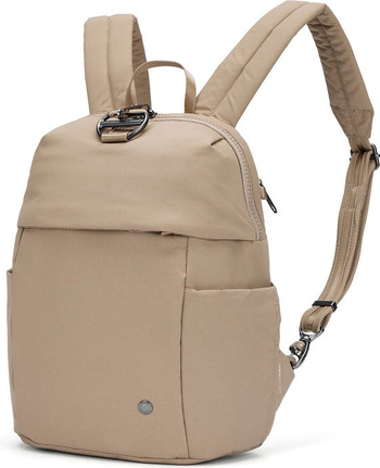 Mini dámský antikradení batoh Pacsafe Citysafe CX Beige