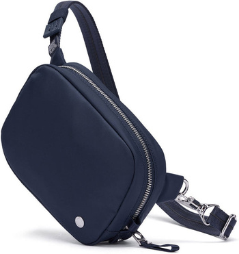 Dámská kabelka / ledvinka proti krádeži 2v1 Pacsafe W 2L Navy