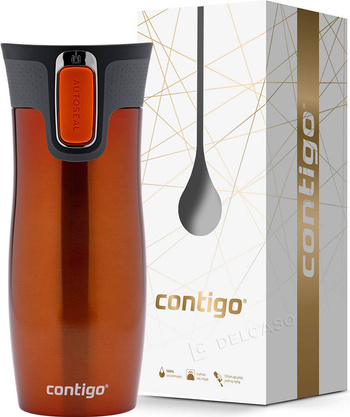 Termohrnek Contigo West Loop 2.0 470 ml oranžový + krabička