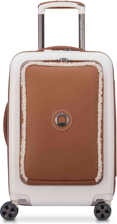 Kabinový kufr Delsey Chatelet Air 2.0 55 cm – bílý s kožešinou