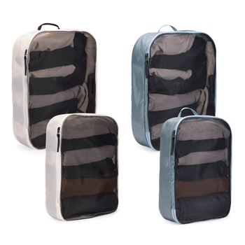 Sada 4 cestovních organizérů Thule Family Packing Cube Set Pond gray / White