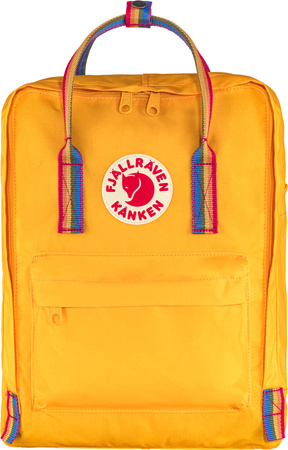 Městský batoh Fjallraven Kanken Rainbow – Warm Yellow / Rainbow Pattern