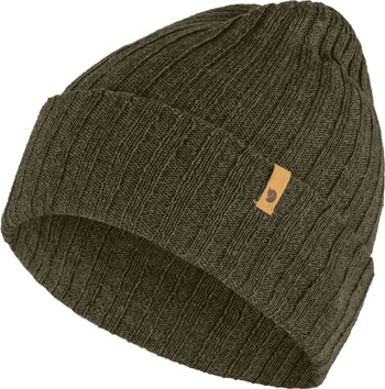 Zimní čepice Fjallraven Byron Hat Thin Dark olive z jehněčí vlny