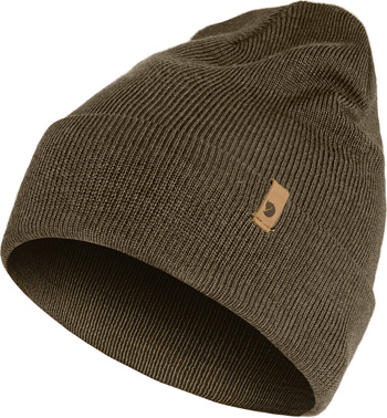Vlněná čepice Fjallraven Classic Knit Hat - dark olive