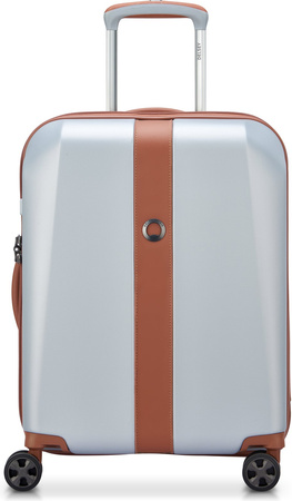 Kabinový kufr Delsey Promenade Hard 2.0 Slim 55 cm – stříbrný