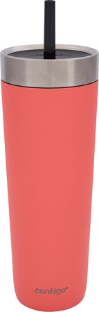 Termohrnek se slámkou Contigo Luxe Tumbler 720 ml – Coral