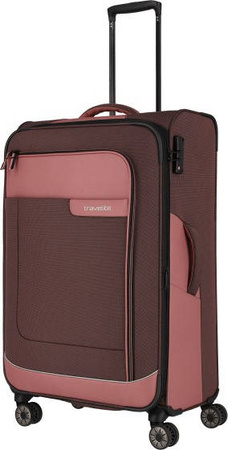 Velký kufr Travelite Viia 77 cm Růžový
