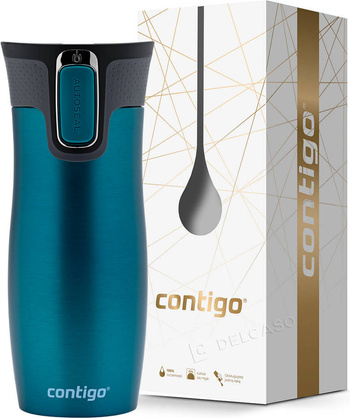 Termohrnek Contigo West Loop 2.0 470 ml tyrkysový + krabička
