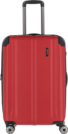 Střední rozšiřitelný kufr Travelite City 68 cm červený