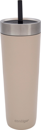 Termohrnek se slámkou Contigo Luxe Tumbler 720 ml – Brown Sugar