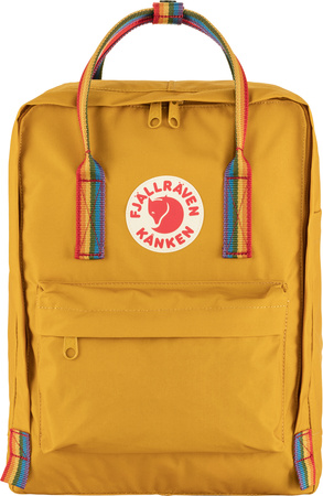 Městský batoh Fjallraven Kanken Rainbow – Ochre / Rainbow Pattern