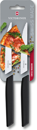 Sada 2x jídelní nůž Victorinox Swiss Modern 12 cm – černý