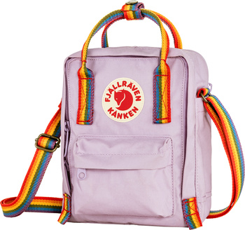Taška přes rameno Fjällräven Kånken Rainbow Sling – Pastel Lavender/Rainbow