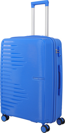 Střední skořepinový kufr Travelite Pacific 67 cm Blue
