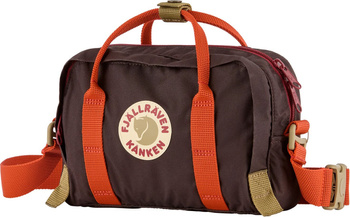 Městská crossbody taška Fjallraven Kanken Koncept Crossbody - black oak / rowan red